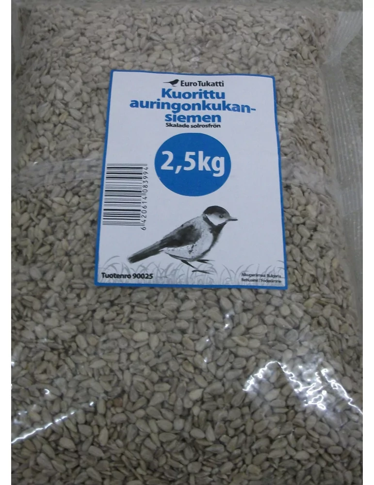Kuoritut Auringonkukan siemenet 2,5 kg