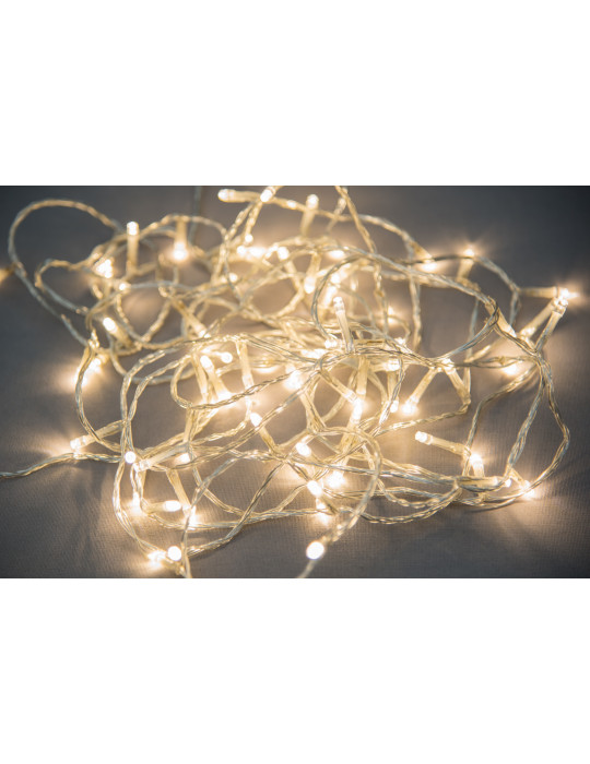 Valoketju 80-ledin lämmin valkoinen Finnlumor