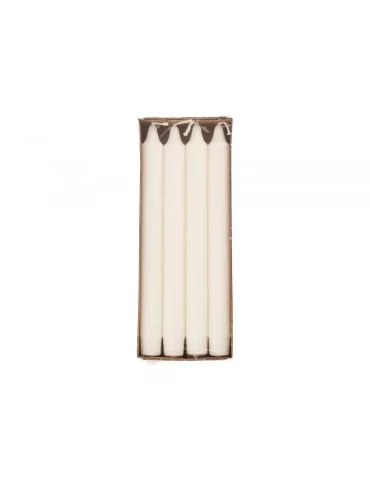 Kruunukynttilä valkoinen 24 cm 8 kpl