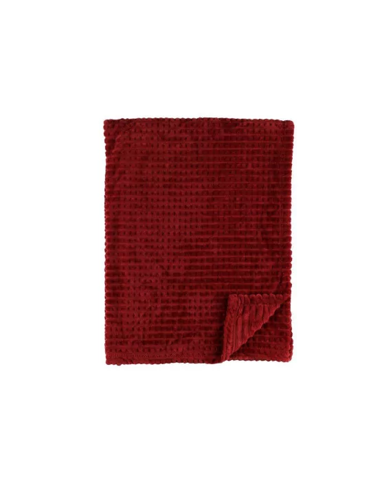 Torkkupeitto Comfy 140x200 cm viininpunainen 4Livi