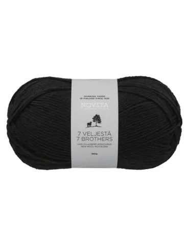 7 Veljestä 100g 099 noki Novita