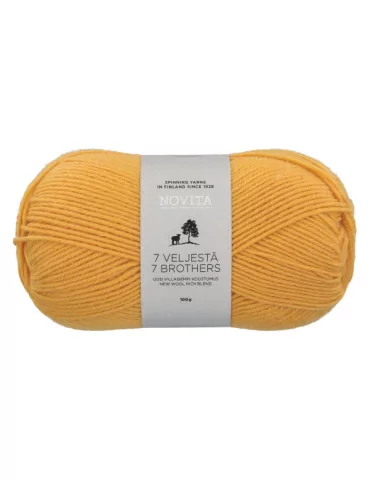 7 Veljestä 100g 268 auringonkukka Novita