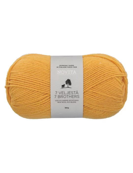 7 Veljestä 100g 268 auringonkukka Novita