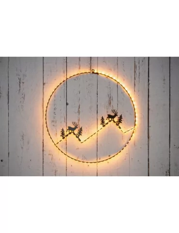 Seinäkoriste valolla Porot ja tunturit Finnlumor