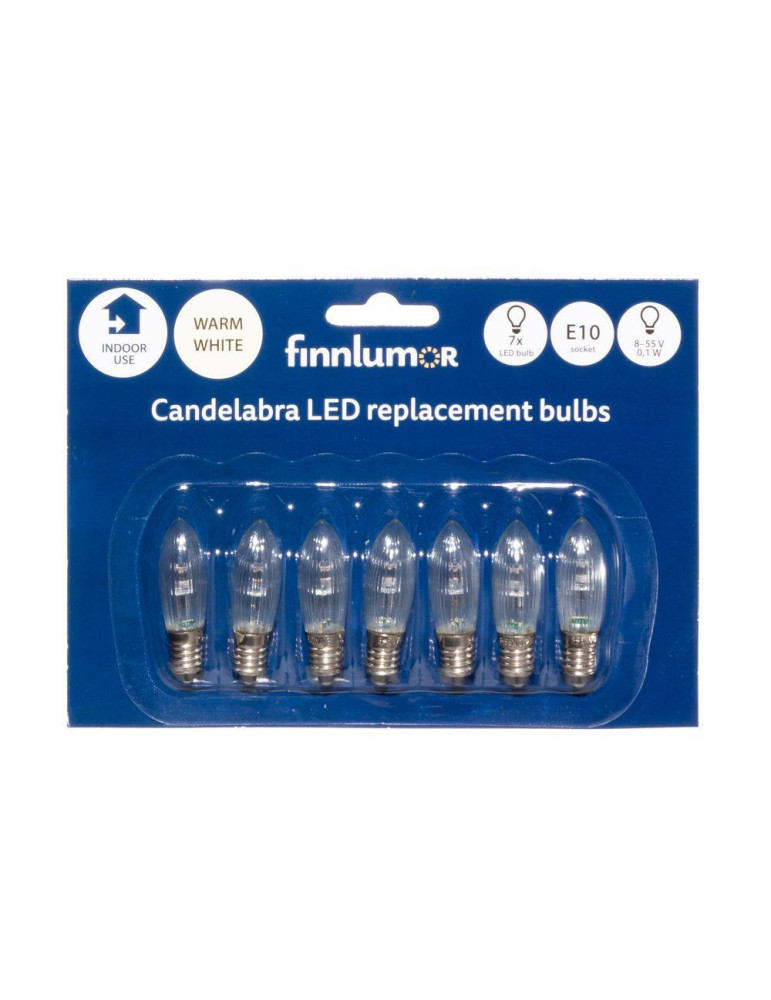 LED-vaihtolamppu 2-9 osaisiin kynttelikköihin