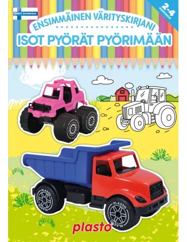 Ensimmäinen värityskirjani, Isot pyörät pyörimään