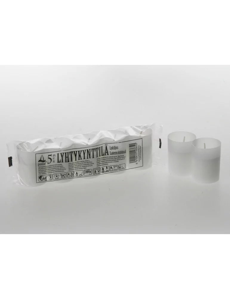 Lyhtykynttilä 5 kpl valkoinen