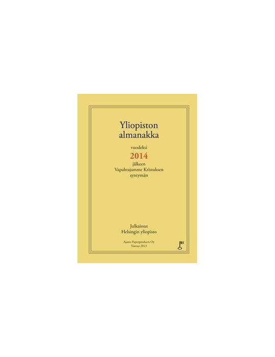 Yliopiston almanakka 2014