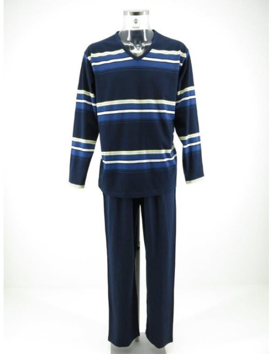 Miesten pyjama siniraita